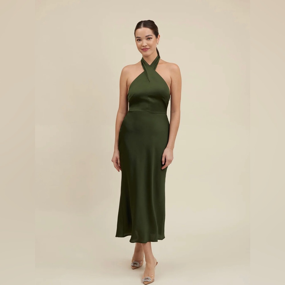 Park & Fifth Olive Green Midi Dress